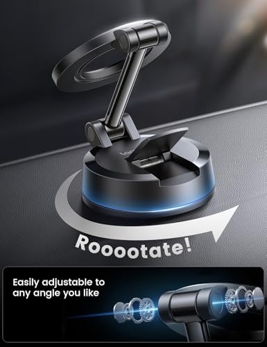 Lamicall Phone Mount for Car [70LBS Powerful Suction] for Magsafe Car Mount, 360° Adjustable Suction Cup Phone Mount Dashboard & Windshield for Truck for iPhone 17 All Smartphone