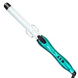 DSHOW Ceramic Negative Ion With Adjustable Temperature Control Hair Curling Iron (1 inch), Longer Barrel, Green