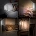 Motion Sensor Light, Cupboard Light with Battery Powered Lights 12 LEDs, Night Light with Removable Magnetic Strip Stick-on Wardrobe Cabinet Hallway Kitchen Bedroom,Easy to Install (Cool White, 1PCS)