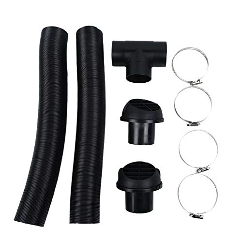 60mm Car Heater Pipe Duct Warm Air Outlet Vent Hose Clips T-shaped Tee Telescopic Hose Extendable Parking Vent Hose For Diesel/Webasto - Thumbnail 7
