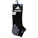 adidas Men's Superlite Prime Mesh Low Cut Sock (2-Pair), Black/Onix/White, Large, (Shoe Size 6-12)