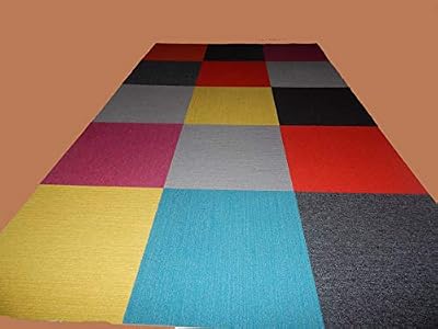 Carpet Tile 36 PCS 24" x 24"Multicolor Design Coordinate Total 144 S/F