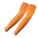 1 Pair of Elixir Golf Sun UV Protective Arm Cooling Sleeves Arm Compression Arm Coolers Sleeves UV Protection, Orange