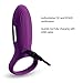 Cock Ring - 7 Speed Silicone Waterproof Peins Ring USB Charging Vibrator (Z Purple 22)