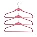 BriaUSA Cascade Hangers Pink Steel Swivel Hooks -Slim, Sturdy Saves You Extra Space - Set of 10
