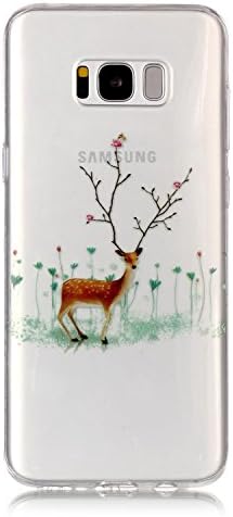 Jewby Galaxy S8+/s8 plus Case, Vivid Cute Xmas Case for Samsung Galaxy S8+/S8 Plus with a Free Screen Protector (Deer tree)