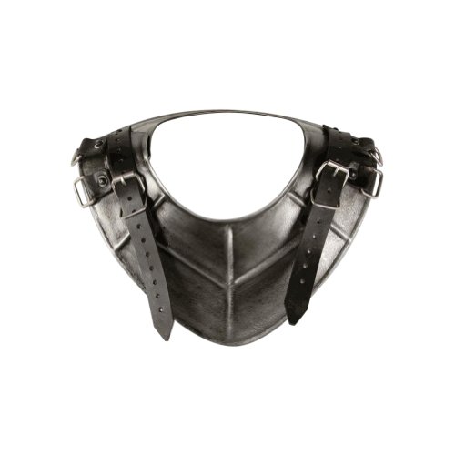 Armor Venue Dark Drake Gorget - Medieval Neck Armor One Size Fit All - Silver Armour