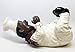 Ebros Black Head Chef Baker Bistro Cooking With Wine and Love Wine Oil Bottle Holder Figurine