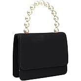 YYW Evening Purses and Clutches Velvet Crossbody Handbag Shoulder Bag Evening Handbags with Pearl Top Handle
