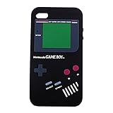 Iphone 4S 4 Nintendo Game Boy Silicone Case BLACK Color HIGH QUALITY GUARANTEE and Super Realistic Look