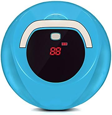 FINE DRAGON Vacuum Cleaner Robot, Automatic Robotic Vacuum Cleaner High Suction Cleaning for Hard Floor and Thin Carpets (Blue)