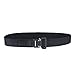 BUSIO Military Tactical Riggers Belt,Heavy Duty Utility Waist Belt with Nylon Webbing Strap,Universal Quick-release Metal Buckle Clip D-Ring Carabiner