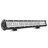 Nilight 25" 162W Led Light Bar Flood Spot Combo Waterproof Driving Lights Off Road Lights for SUV UTE Truck ATV UTV ,2 Years Warranty