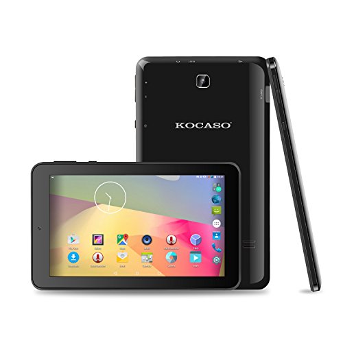 Kocaso MX790 Quad Core Google Android 5.1 Lollipop 7" Tablet PC, 1GB RAM, 8GB Memory, Wi-Fi, Dual Camera, High Resolution HD Screen - Black