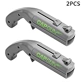 Vpang 2 Pcs Plastic Cap Gun Beer Bottle Opener Cap Shooters Launchers for Party Drinking Game (Gray)