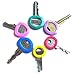 SYMAK k2414-2pk 1 X Lot of 12 Home Aide Color Coded Key ID Cover Indicators Rings Asst Sizes K2414, White