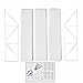 WELLAND 3-Tier Display Wall Shelf Storage Rack Wall Rack, White