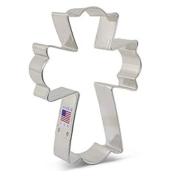 Large Fancy Cross Cookie Cutter, 4.5" Made in USA