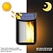 CINOTON Solar Lights,Path Dancing Flame Lighting Waterproof Dusk to Dawn Flickering Outdoor Waterproof Fence Garden Wall Lights (2 Pack)