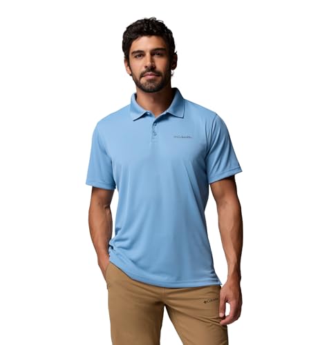 Columbia Men's Utilizer Short Sleeve Polo, Rainy Day, 2X Tall at Amazon