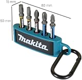 Makita E-13568 5 Piece Impact Premier Screw Bit Set 50mm Double Torsion PH2 PZ2 view 2