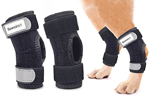 Photo 1 of Dog Leg Braces for Rear Legs, Hock Brace for Back Legs with Metal Strips and Safety Reflective Straps for Short Legs, Joint Warps Support for Hind Legs Injuries Sprains Arthritis (XSmall)
