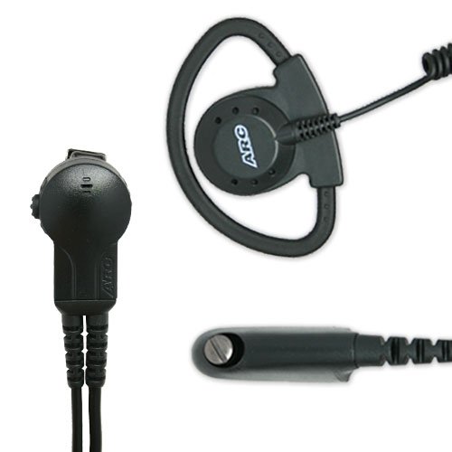 ARC D Ring Lapel Microphone for Motorola Radio HT750/1250/1550, MTX850/950, MTX8250/9250, PR860