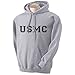 zerogravitee USMC Athletic Marines Hooded Sweatshirt in Sport Grey - X-Large