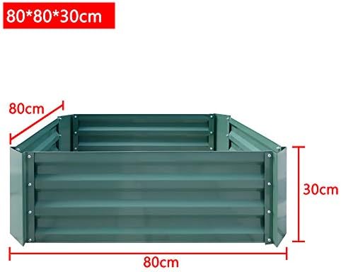 HENGMEI - Jardinera de Acero galvanizado, Rectangular, para balcón ...