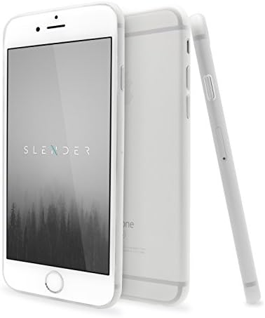 Ultra Thin iPhone 6, 6S Phone Case With Clear Flexible Shell, Camera Protection &amp; 360 Degree Side Coverage (Frosty Matte Clear)