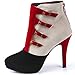 AIWEIYi Womens Patch Color Ankle Buckle Strap Platform High Heels Ankle Boots