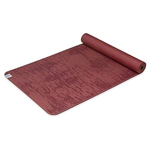 Gaiam Yoga Mat – 6mm Insta-Grip Extra Thick & Dense Textured Non Slip Exercise Mat for All Types of Yoga & Floor Workouts, 68″L x 24″W x 6mm Thick