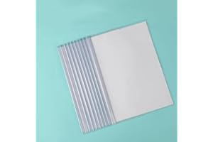 ‌A4 Transparent File Folders 10Pcs - Heavy-Duty Plastic Organizers, Thick Stackable Design, Polypropylene Back for Office & H