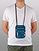 Zoppen Rfid Travel Wallet Neck Passport Holder Ultra Slim Stash Pouch