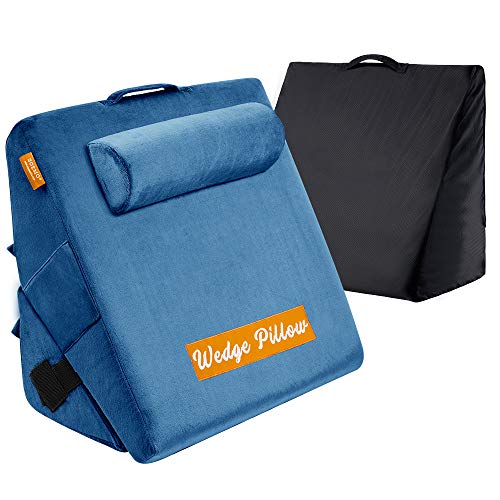 ZOEMO Memory Foam Orthopedic Bed Wedge Pillow for Sleeping, Post