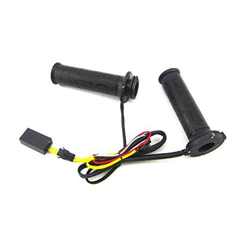 Iztoss Motorcycle 7/8" 22mm Electric Hand Heated Molded Grips ATV Warmers Hot Handlebar