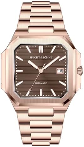 Amazon.com: Specht & Söhne 41MM Square Cubic 5711 Men's Watch