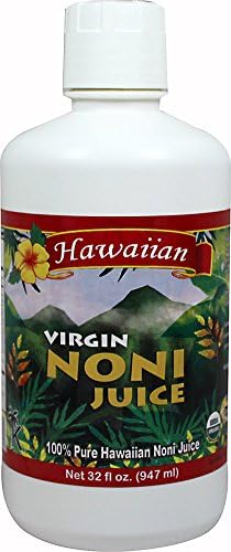 Virgin Noni Juice Organic 100% Pure Hawaiian Noni Juice -32 oz Liquid