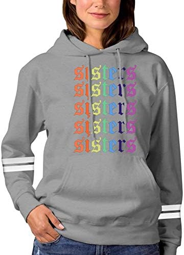 Ja-mes Char-les Rainbow Sis-ters Womens Fashion Hoodie Sweatshirts Sports Pullover Sweaters Cotton Croptop