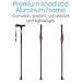Vive Folding Cane - Foldable Walking Cane for Men, Women - Fold-up, Collapsible, Lightweight, Adjustable, Portable Hand Walking Stick - Balancing Mobility Aid - Sleek, Comfortable T Handles (Purple)