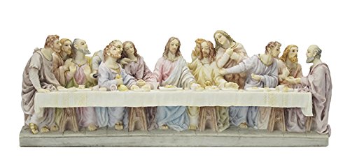 Cross My Heart The Last Supper Wall Hanging Plaque Hand Painted 23cm Wide 52760