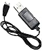 2 Batteries & 1 USB Charger for Wonder Drone: 2 Li-Polymer Batteries 3.7V 300mAh.