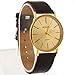 HACBIWA Classic Men Big Dial Brown Wrist Watch on Sale Gift