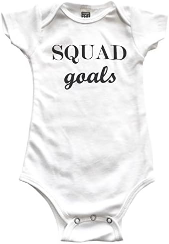 %100 Organic Cotton Squad Goals Bodysuit (0-6 Months)