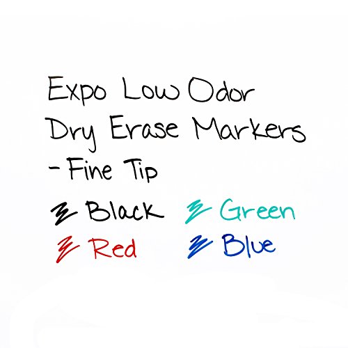 Expo Dry Erase Markers, Fine Point, 4-Pack Assorted - Image 4
