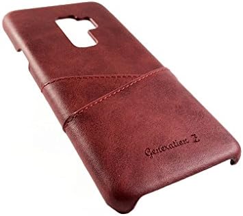 Samsung Galaxy S9/S9 Plus Soft Leather Wallet Phone Case Ultra Slim Protective Cover with Card Holder (Red, S9 Plus)