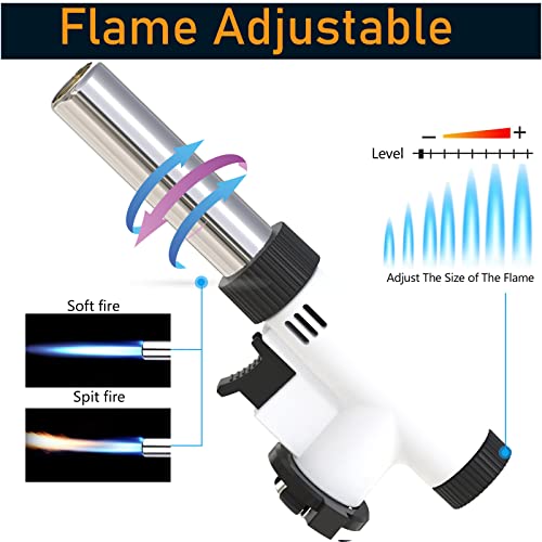 Butane Kitchen Blow Torch Head Refillable Lighter Cooking Creme Brulee