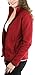 ToBeInStyle Women's Zip High Collar Polar Fleece L.S. Jacket - Burgundy - Small