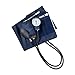 MABIS Precision Series Aneroid Sphygmomanometer Manual Blood Pressure Monitor with Calibrated Blue Nylon Cuff and Carrying Case, Large Adult