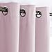NICETOWN Room Darkening Curtain for Girl's Room Nursery Essential Thermal Insulated Solid Grommet Top Window Treatment Drape (Lavender Pink=Baby Pink, Sold Individually, 42 x 63 inch)
